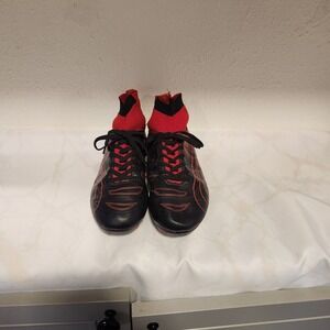 Dream Pairs Cleats Youth Size 4 Red/Black Lace Up Over the Ankle Soccer 160862-K
